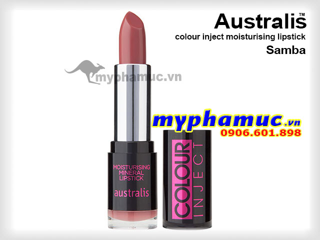 Son môi Australis colour inject moisturising Samba