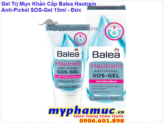 Gel Trị Mụn Khẩn Cấp Balea Hautrein Anti Pickel SOS Gel 15ml | Date 06.23